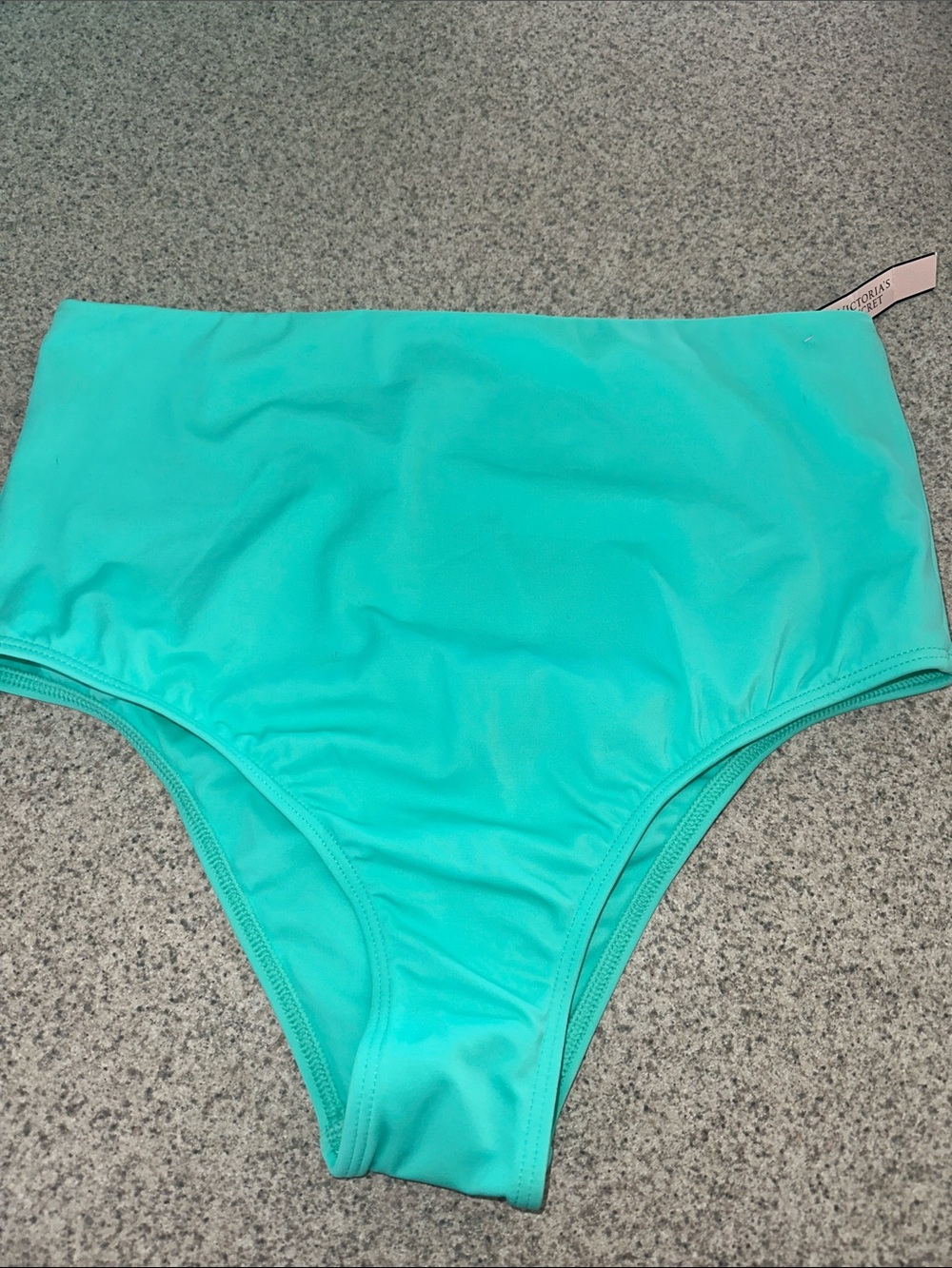 NWT Victoria's Secret High-Waist Swim Bottoms in Aqua Turquoise size Medium